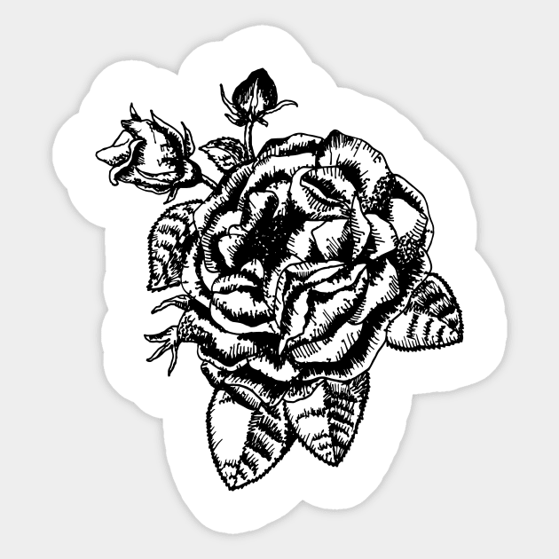 Rose Sticker by Roden and Co. 